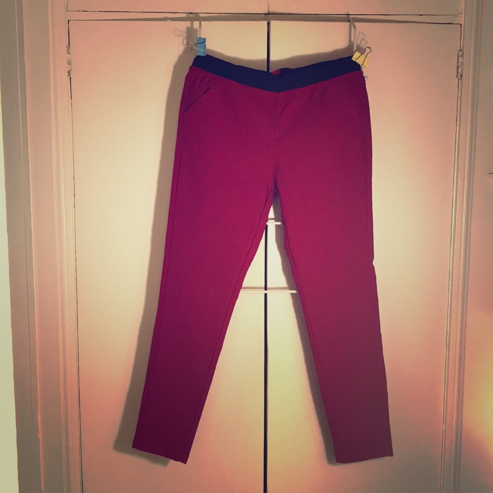 Sassy red stretch pants by Gerard Darel